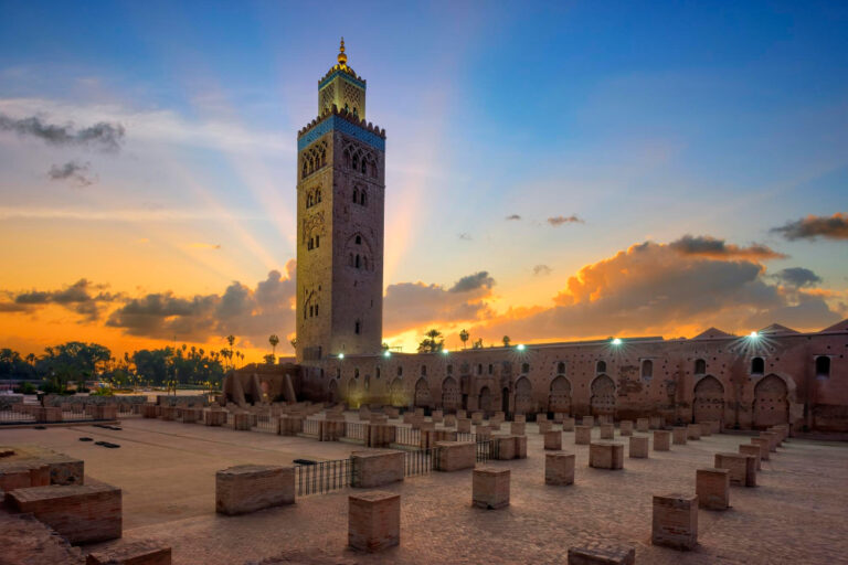 Scène de rue à Marrakech, Maroc