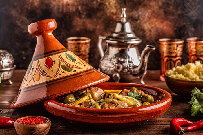 Tajine marocain servi à Rabat